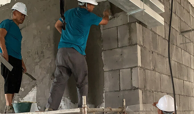 上海德馬辦公室裝修施工現場實拍圖_齊建裝飾裝修工程項目